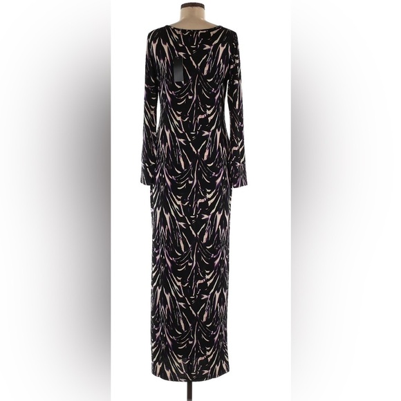 NWT- Super Sexy Vertigo Paris Marbleized Maxi Dress - Picture 2 of 6